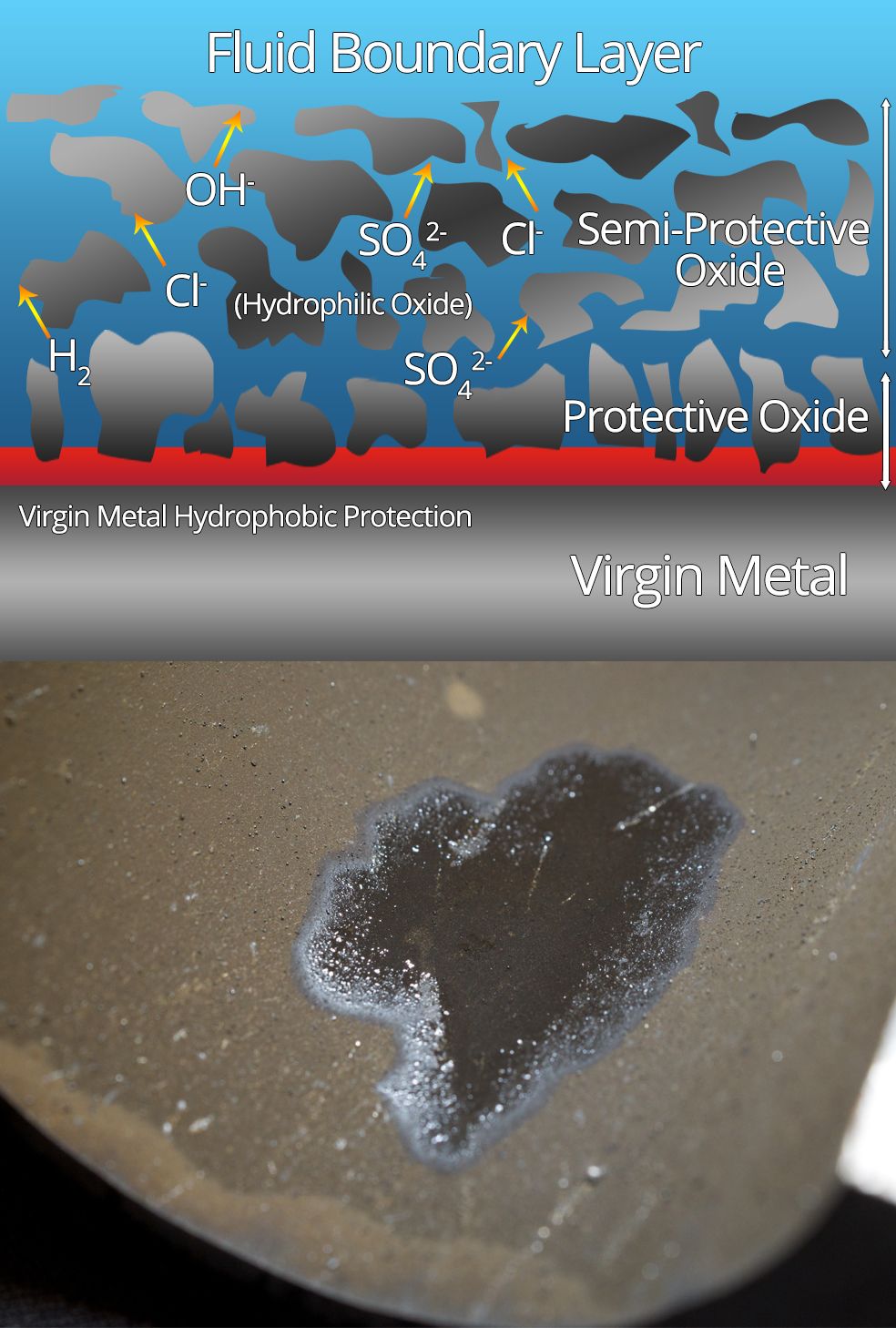 anodamine hydrophobic metal stage 1